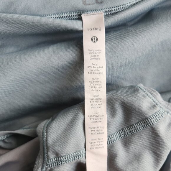 Lululemon Speed Up Mid-Rise Short 3" Lined Kaleidofloral Multi Blue Cast - Picture 9 of 14